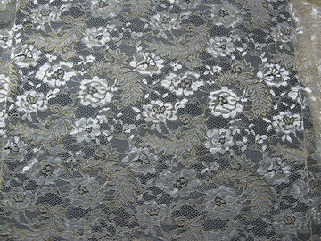 Uitstekende Metaal Bloemen het Kantstof syd-0002 van Tulle van de Kantstof Blauwe, Nylon leverancier