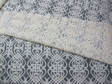 Grijze Voile Katoenen Nylon Kantstof/Elastiek Gebreide Kantstof syd-0003 leverancier