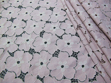 Bloemen Zware Katoenen Nylon Kantstof/Witte Stof syd-0005 van het Rekkant leverancier