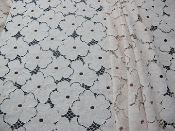 Bloemen Zware Katoenen Nylon Kantstof/Witte Stof syd-0005 van het Rekkant leverancier