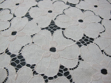 Bloemen Zware Katoenen Nylon Kantstof/Witte Stof syd-0005 van het Rekkant leverancier