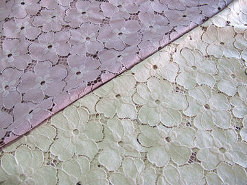 Bloemen Zware Katoenen Nylon Kantstof/Witte Stof syd-0005 van het Rekkant leverancier
