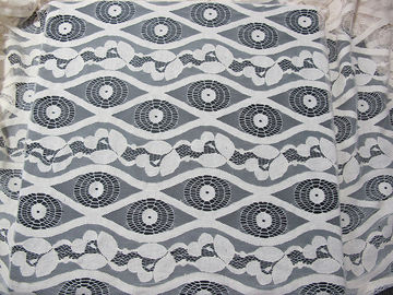 De zachte Ivoor van het Katoenen Nylon Stof Voilekant, Bloemenstof syd-0012 van het Kantnetwerk leverancier