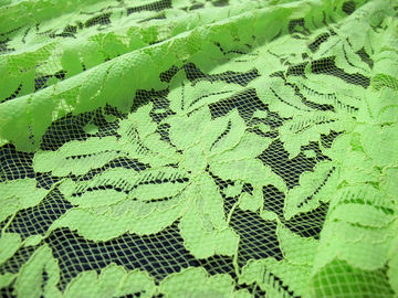Mooie Bloemen Katoenen Nylon Kantstof Groen met Reactieve Vervende syd-0013 leverancier