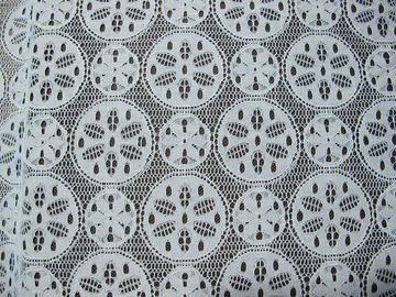 Koningsblauwen van de Katoenen Nylon van het de Sneeuwvlokontwerp Kantstof de Kledingsmateriaal leverancier