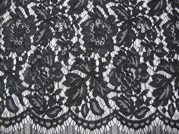 Grijze Elastische de Viscose Nylon Katoenen van het Koordkant Materiële/Bloemenstof CY-DK0011 leverancier