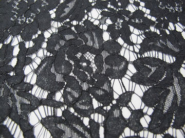 Grijze Elastische de Viscose Nylon Katoenen van het Koordkant Materiële/Bloemenstof CY-DK0011 leverancier