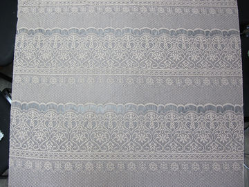De grijze Wimper Gebreide van de Katoenen Nylon Elastische Dikke Bloem Kantstof voor Dame Dress leverancier