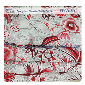 De bloemen omhulden met de Stof van het de Doorsmeltingskant van wijnstokpolyester&amp;cotton voor kleding/dameskledingstuk leverancier