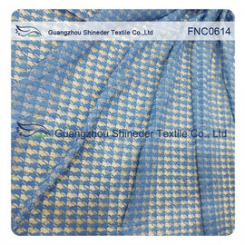 Klassieke Katoenen van Houndstooth Onregelmatige 42% Nylon 58% Stof voor vrijetijdskleding leverancier