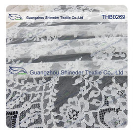 Talloze bloemen 3*1.5m grootte100% nylon rijgen chantilly stof voor Huwelijkskleding leverancier