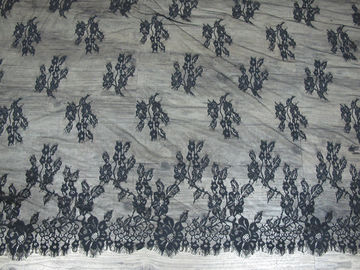 Het Kantversiering van de manier Grote Zwarte Wimper 100% Nylon voor Dame Dress CY-HB0481 leverancier