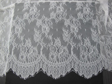 Nylon Elegant Wimper Wit Kant die Exquisitely Gemaakte 150cm CY-HB0594 in orde maken leverancier