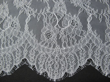 Nylon Elegant Wimper Wit Kant die Exquisitely Gemaakte 150cm CY-HB0594 in orde maken leverancier