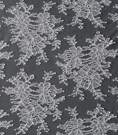 150cm Ontwerp van de de Stoffen Witte Bloem van het Breedte het Nylon Kant voor Kleding leverancier
