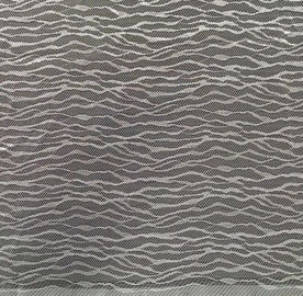 De witte Nylon lichte strepen van de Kantstof voor beddegoed en huistextiel leverancier