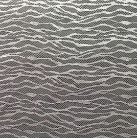 De witte Nylon lichte strepen van de Kantstof voor beddegoed en huistextiel leverancier