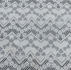 Bloemen Katoenen van Lijngaten Nylon Kantstof voor Dames die 150CM Breedte kleden leverancier