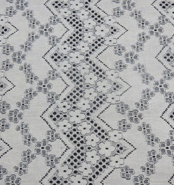 Bloemen Katoenen van Lijngaten Nylon Kantstof voor Dames die 150CM Breedte kleden leverancier