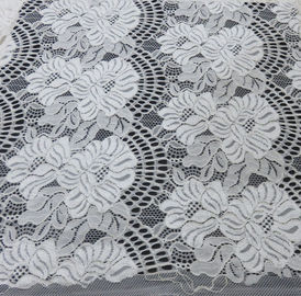 150CM Breedte Bloemen Katoenen Nylon Kantstof Purper/Wit/Zwart voor zich Dames het Kleden leverancier