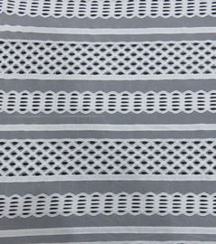 De trein volgt Lijnen Netto Katoenen Nylon Kantstof voor kledingstuk of de Zomerkleding leverancier