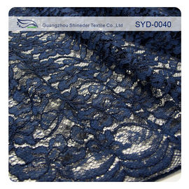 Mooie Gegratineerde Geribde de Stoffenversiering van het Voilekant met Nylon en Viscoseinhoud leverancier