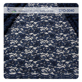 Mooie Gegratineerde Geribde de Stoffenversiering van het Voilekant met Nylon en Viscoseinhoud leverancier