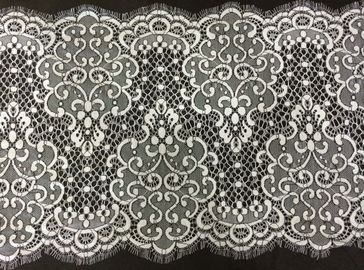 Het nylon gratineerde het Zwarte Wimperkant In orde maken voor Decoratief Kledingstuk leverancier