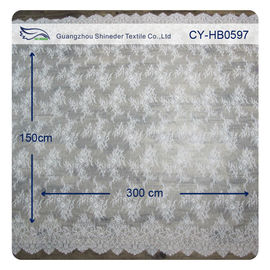 Verstoorde het Kantversiering van de manier Nylon Rek Wimper/Geborduurde Kantstof leverancier