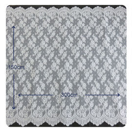 Van de de Stoffenwimper van het Chantillykant het Kantversiering voor de Kleding van Vrouwen, Wit en Grijs leverancier