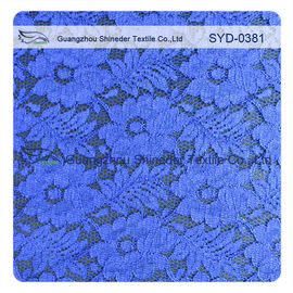 2016 Kant van het de Indigo het Blauwe Koord van de de Zomerlancering, Bloemenkantstof, Donkerblauwe Beschikbare Kleur leverancier