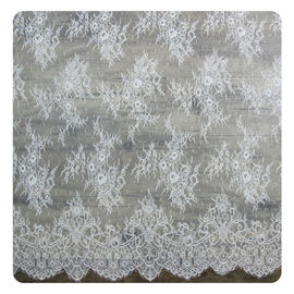 Geborduurde Nylon de Versieringsborrels van het Wimperkant/Geborduurde Kantstof leverancier