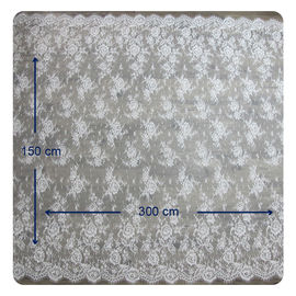 100 het nylon Zwitserse Kant van Voilechantilly, Aangepaste Franse Kantstof leverancier