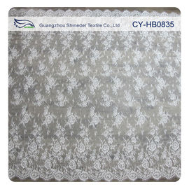 100 het nylon Zwitserse Kant van Voilechantilly, Aangepaste Franse Kantstof leverancier
