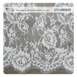 100 het nylon Zwitserse Kant van Voilechantilly, Aangepaste Franse Kantstof leverancier
