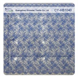 Het dunne Zachte Charmante Bloemen Bruids Kant van Chantilly, Nylon de Kledingskant van het Kammosselhuwelijk leverancier