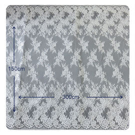 De mooie witte Nylon Versiering van het Wimper Elastische Kant/Decoratieve Kantversiering leverancier